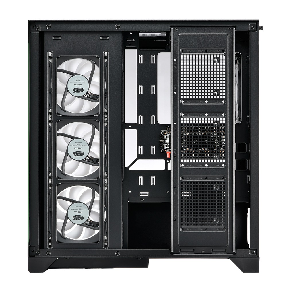 Superchannel 視博通 LAH245(B) 電腦機殼 黑/M-ATX/背插式/Type-c/水冷排-細節圖7