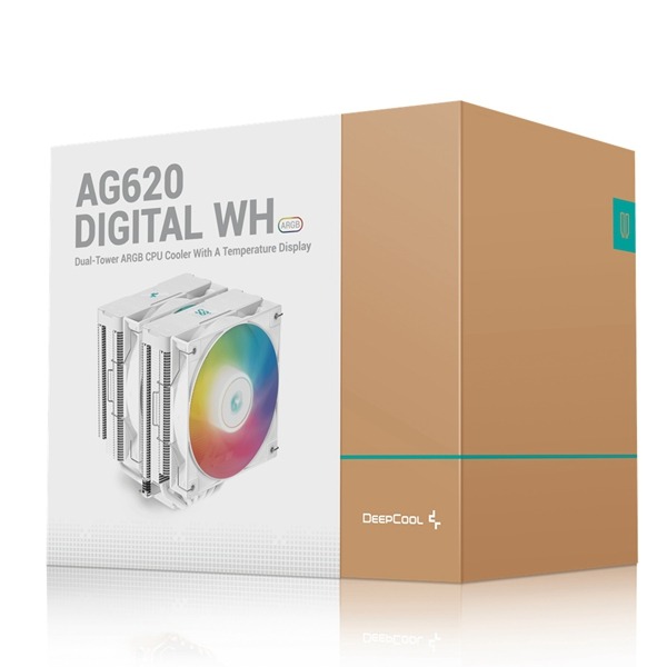 DeepCool 九州風神 AG620 DIGITAL WH ARGB/溫度顯示/6導管/高16.1cm/CPU散熱器-細節圖10