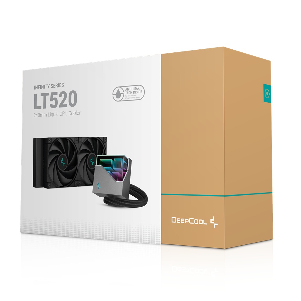 Deepcool 九州風神 LT520 黑/240 一體式水冷排/AM5/CPU散熱器/磁吸定位-細節圖7