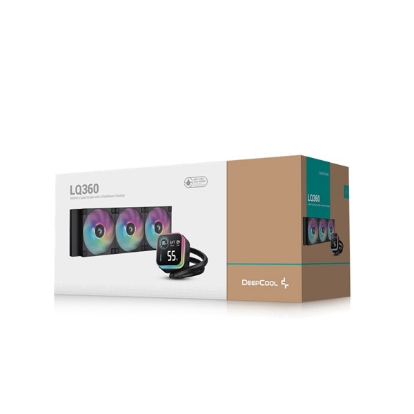 Deepcool  九州風神 LQ360 黑/360一體式水冷散熱器/磁吸數位顯示-細節圖6