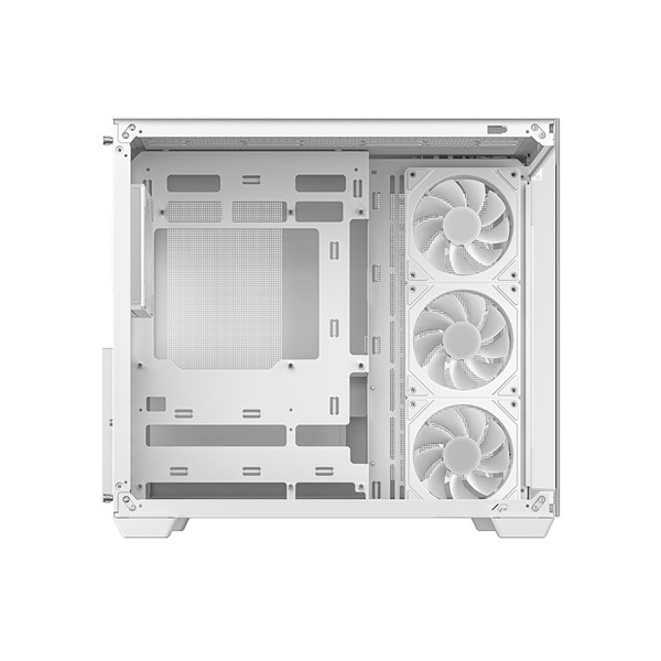 DeepCool 九州風神 CG530 4F WH 電腦機殼 白/Type-C/ARGB 風扇/海景房/背插式/雙艙-細節圖6