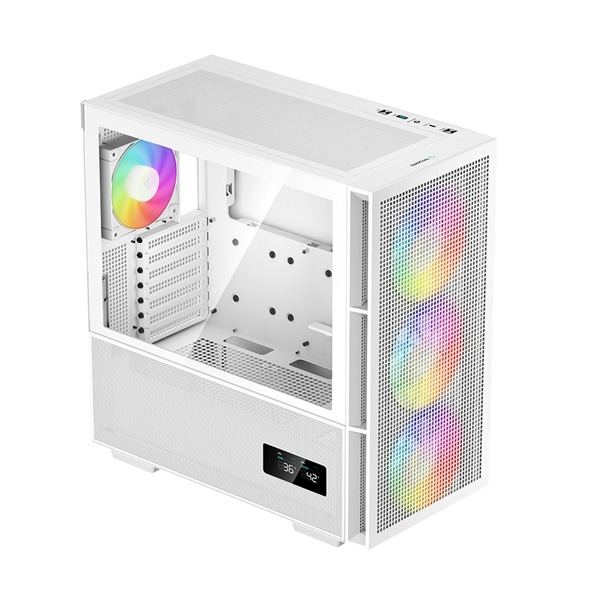 DeepCool 九州風神 CH560 DIGITAL WH 電腦機殼白/Type-C/360 ARGB風扇/數位顯示-細節圖3