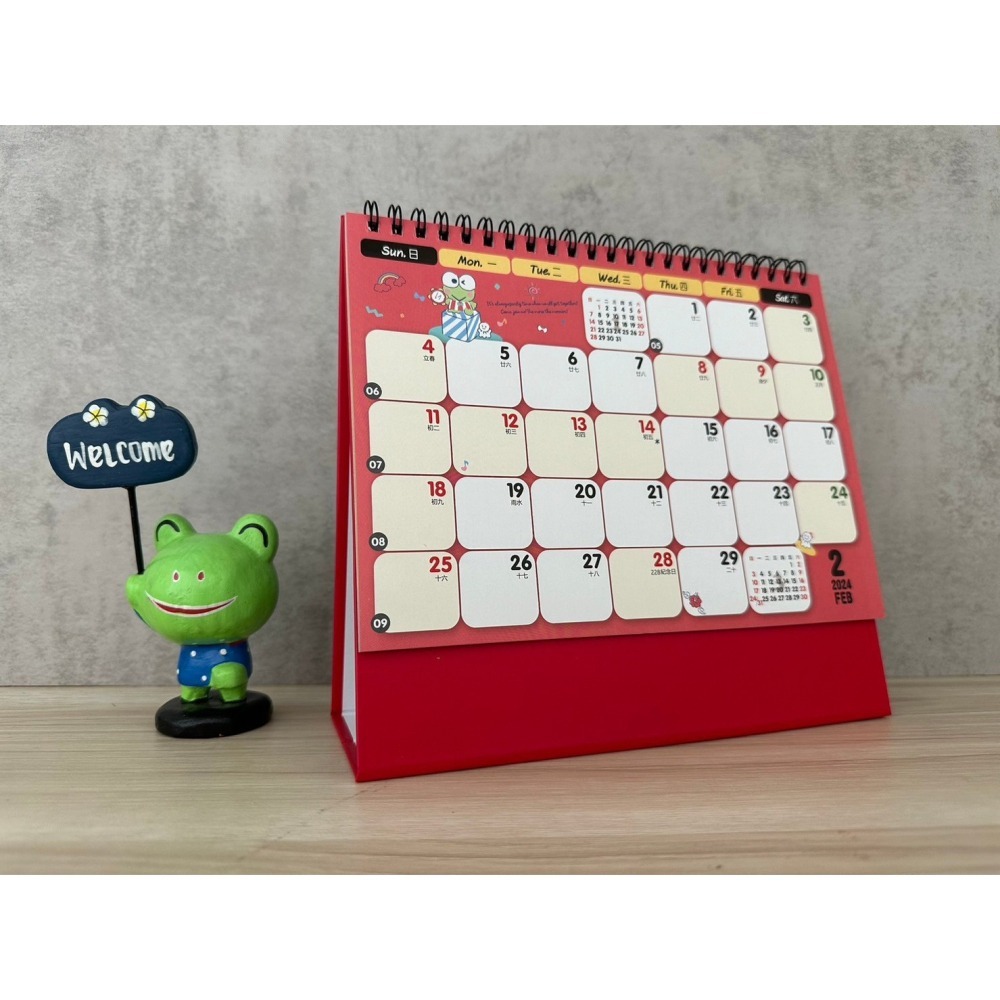 2024年 113年 Sanrio授權三角桌曆 (三麗鷗男團/凱蒂貓)-細節圖2