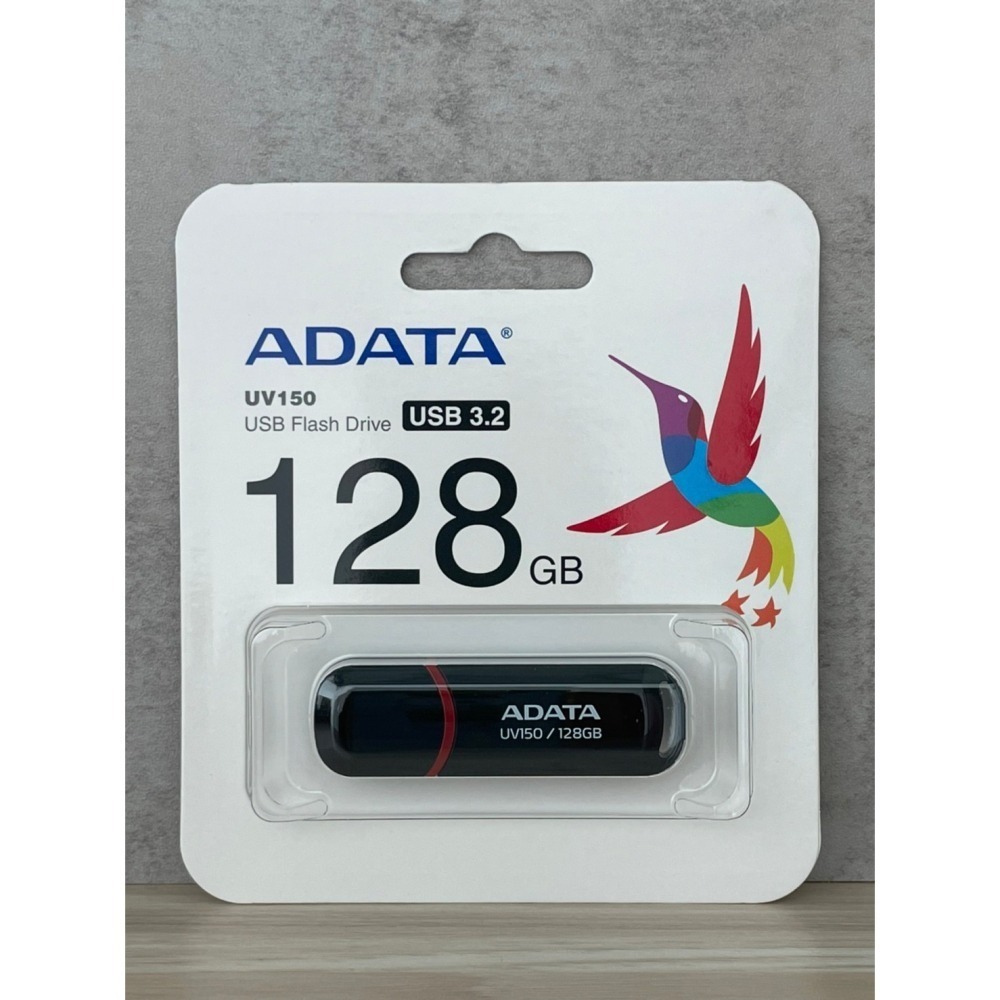 ADATA 威剛 UV150 128GB USB 3.2 隨身碟(黑色)-細節圖2