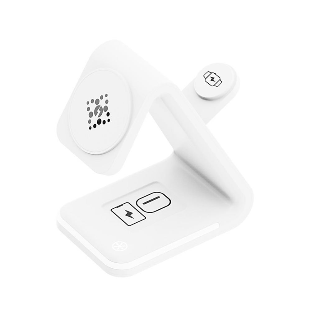 🚚免運 ASPOR A533 Magsafe 急速15W 四合一磁吸無線充電座 夜燈-細節圖2