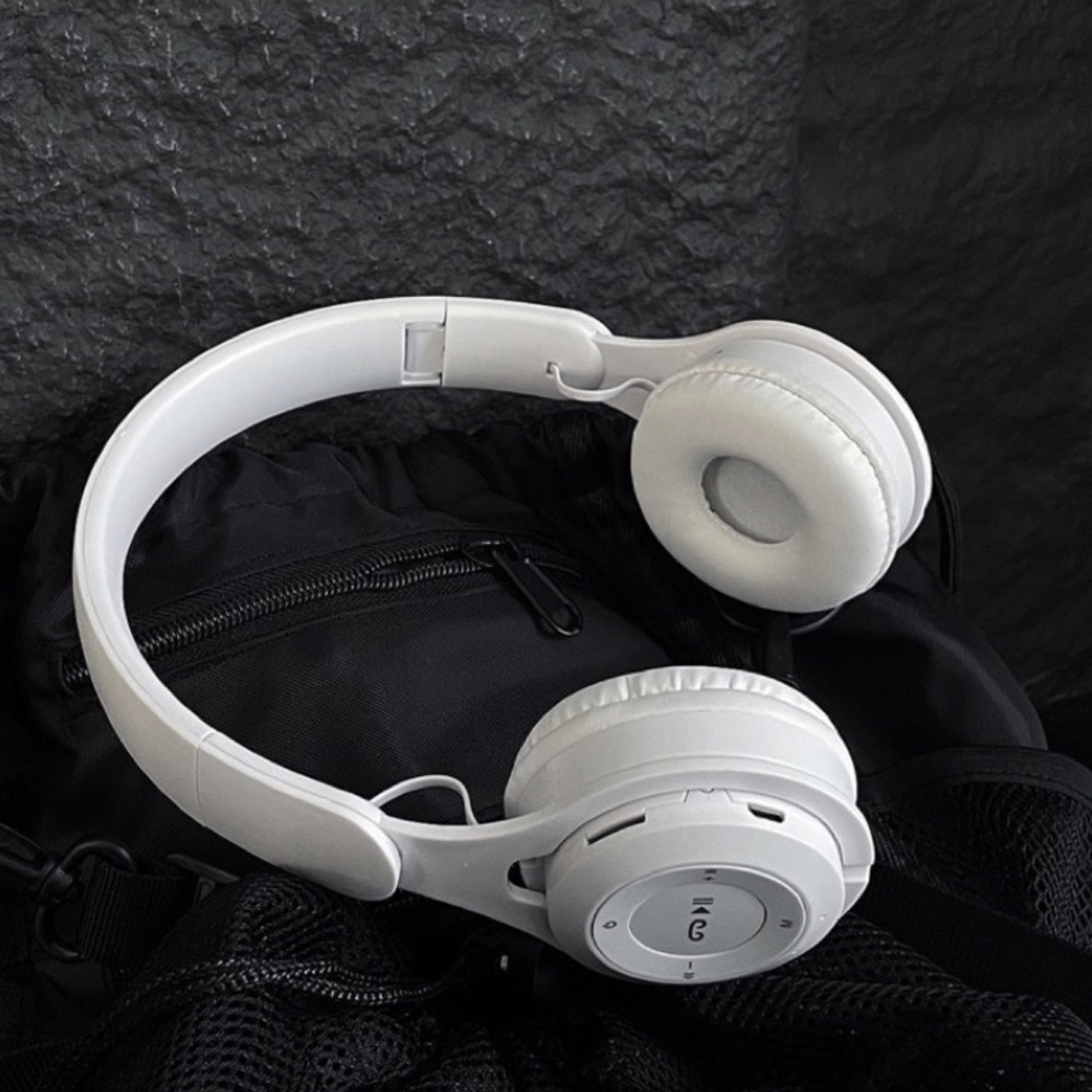 𝑵𝑰𝑵𝑰 ♡ 🇰🇷韓系耳罩式藍牙耳機 #415527 穿搭必備 折疊頭戴式耳機 全罩式藍芽耳機Y2K-細節圖5