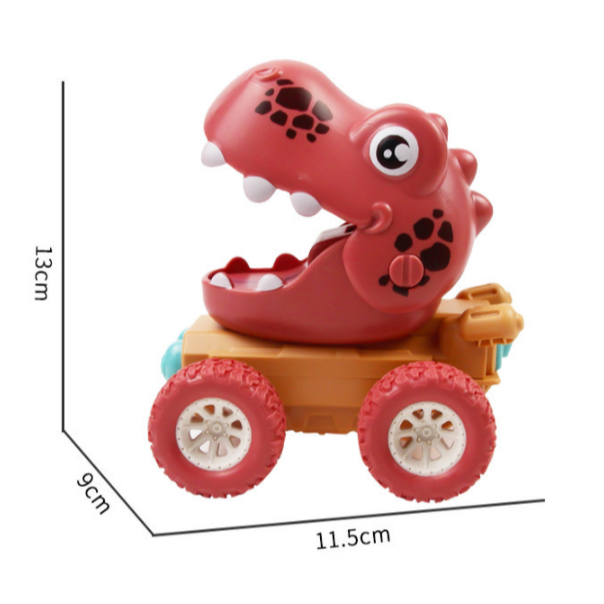 【玩具兄妹】現貨! Q版恐龍壓力車 恐龍車 玩具 按壓玩具 壓力玩具 玩具車 按壓壓力車 超會跑 恐龍 侏儸紀-細節圖3