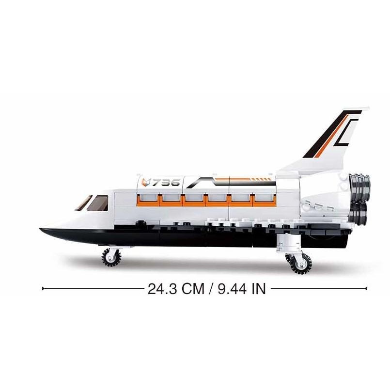 【玩具兄妹】現貨! 小魯班積木 太空梭積木 航天飛機積木 太空積木 太空梭 小魯班 積木禮盒 益智玩具-細節圖2