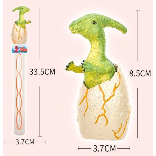 【玩具兄妹】現貨！恐龍迷必敗! 恐龍蛋泡泡棒 恐龍泡泡 泡泡水 泡泡棒 恐龍公仔可取下收集 小朋友最愛 戶外玩具 玩具-細節圖2
