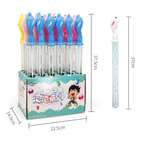 【玩具兄妹】現貨! 37公分造型泡泡棒 鯊魚 小丑魚超人 海豚 美人魚 棒棒糖泡泡棒 吹泡泡 泡泡水 戶外玩具 親子戶外-細節圖2