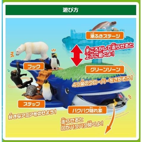 【玩具兄妹】現貨! TAKARA TOMY 冒險鯨魚島遊戲組<開發票>多美動物園 正版授權 公司貨 內附海龜 小朋友禮物-細節圖2