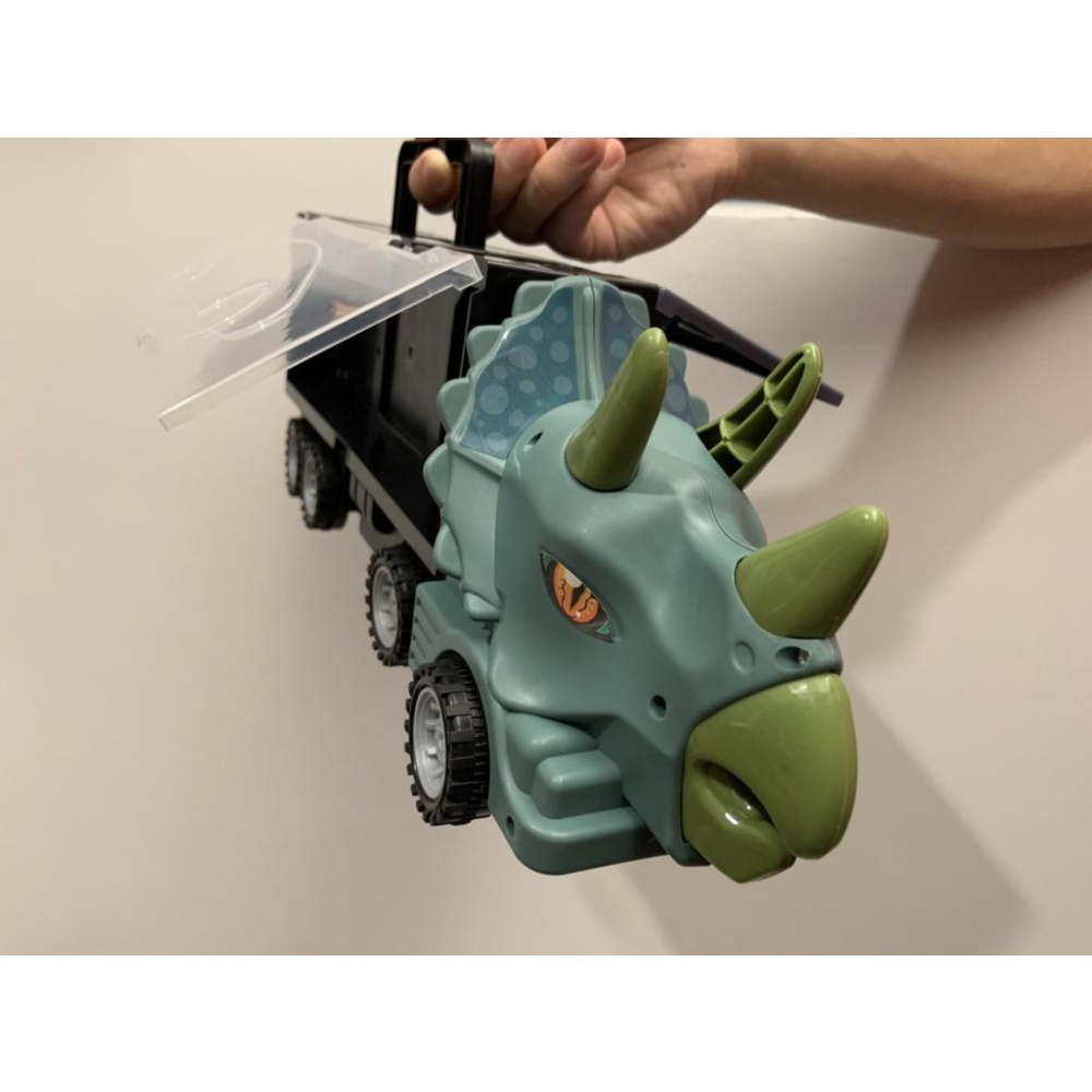 【玩具兄妹】現貨! 恐龍貨櫃車禮盒版(附軌道/迴力車/火車/公仔) 恐龍軌道玩具 恐龍火車 恐龍貨櫃車大禮盒-細節圖5