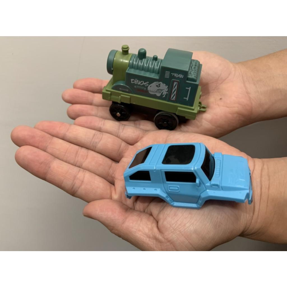 【玩具兄妹】現貨! 恐龍貨櫃車禮盒版(附軌道/迴力車/火車/公仔) 恐龍軌道玩具 恐龍火車 恐龍貨櫃車大禮盒-細節圖8