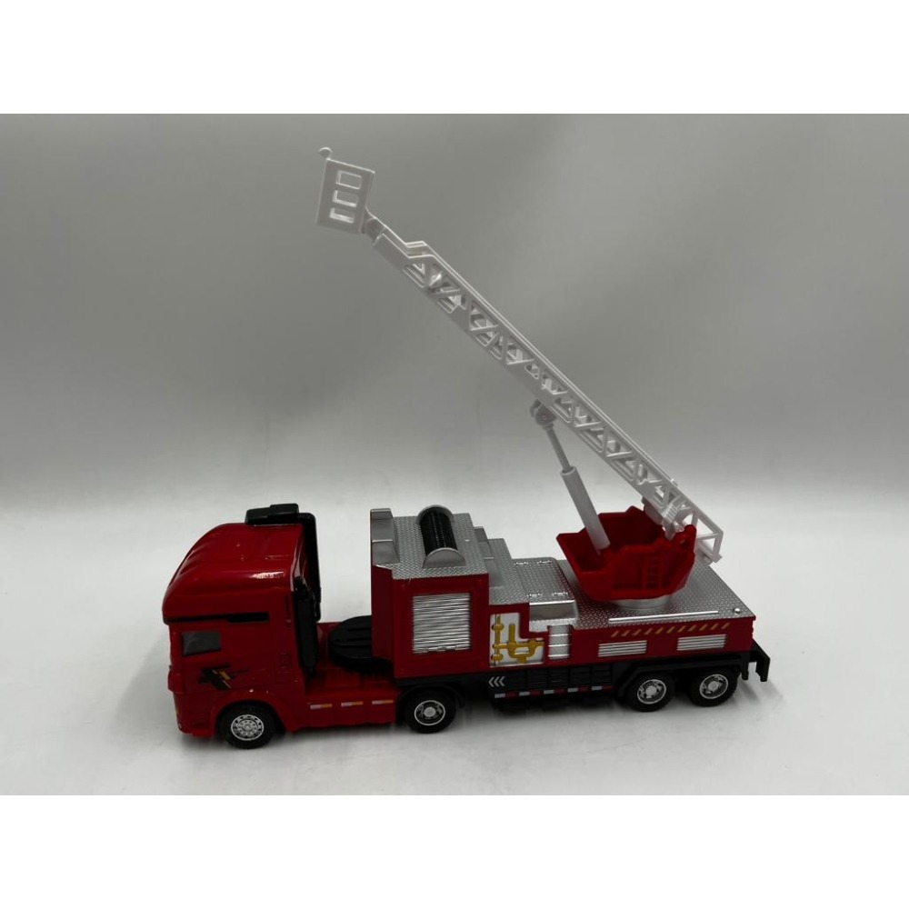 【玩具兄妹】現貨! 25.5公分超大! 慣性連結車消防車 雲梯車 噴水車 消防車玩具 雲梯可以伸縮 小朋友最愛 無包裝-細節圖6