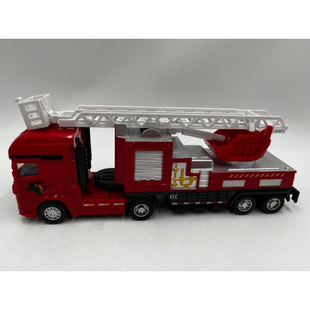 【玩具兄妹】現貨! 25.5公分超大! 慣性連結車消防車 雲梯車 噴水車 消防車玩具 雲梯可以伸縮 小朋友最愛 無包裝-細節圖7