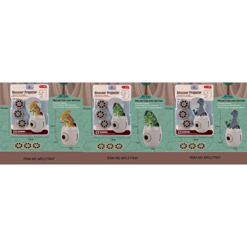 【玩具兄妹】現貨! 恐龍投影造型蛋(內附3片幻燈片/電池) 恐龍投影玩具 說故事 兒童手電筒 投影 幻燈片 投影玩具-細節圖5