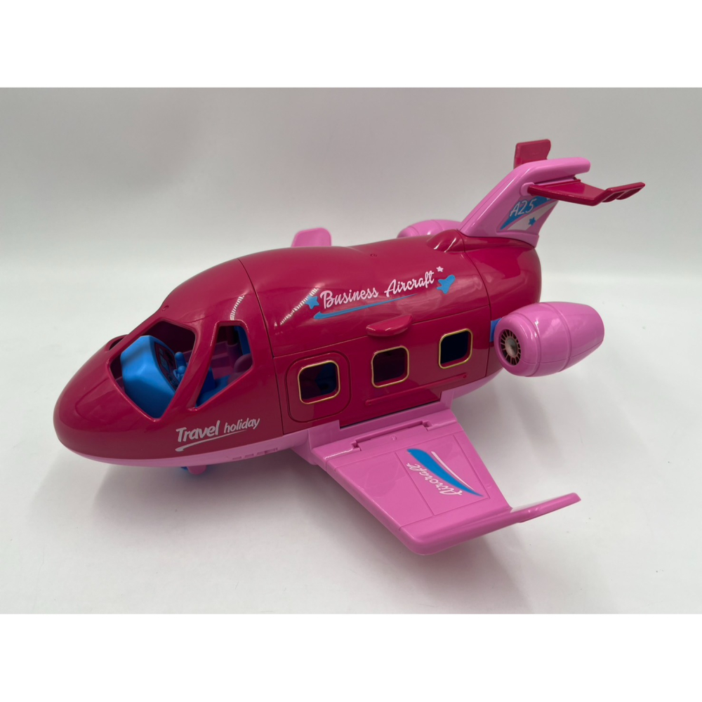 【玩具兄妹】現貨! 飛機場景玩具(內附人物/行李箱/配件) 飛機扮家家酒 渡假風 飛機收納玩具 多機關可動-細節圖5