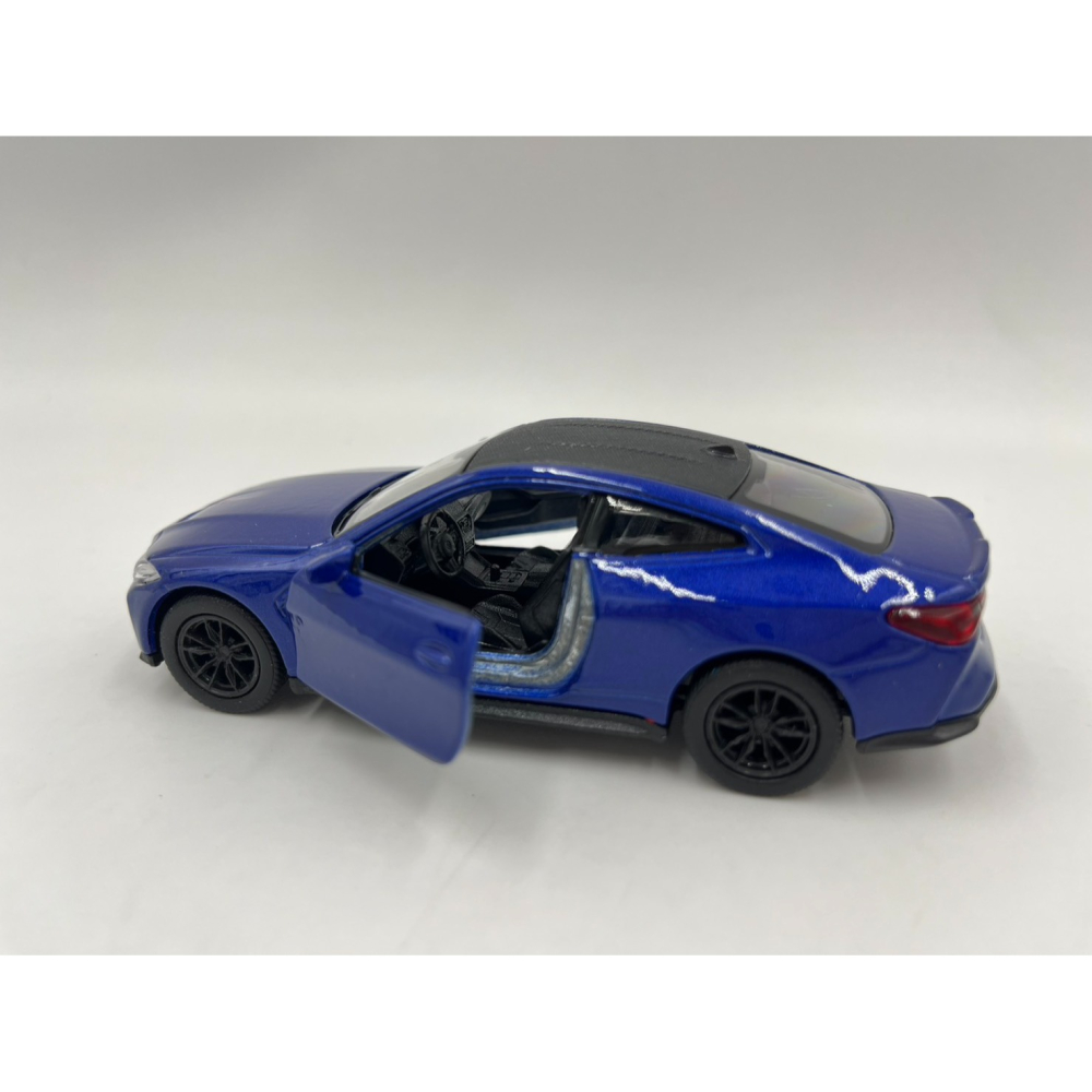 【玩具兄妹】現貨!ST安全玩具 授權 BMW M4 雙門都可開/回力裝置 1/34模型車 合金車 蛋糕裝飾-細節圖7