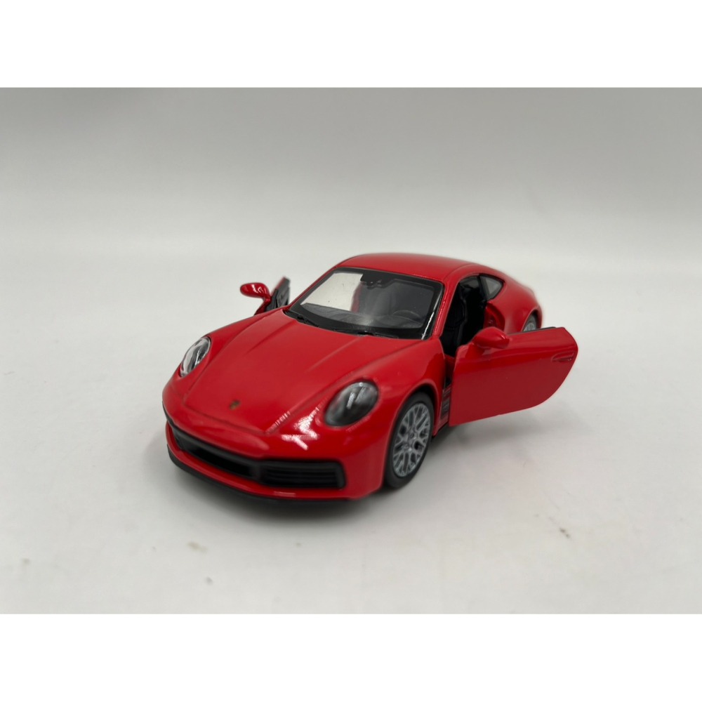【玩具兄妹】現貨!ST安全玩具 授權 保時捷 911 Carrera 4S 雙門都可開/回力裝置 1/34模型車 合金車-細節圖4