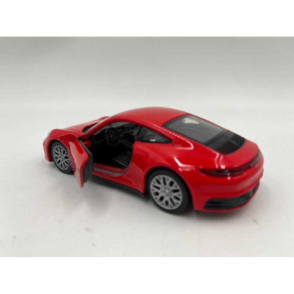 【玩具兄妹】現貨!ST安全玩具 授權 保時捷 911 Carrera 4S 雙門都可開/回力裝置 1/34模型車 合金車-細節圖7