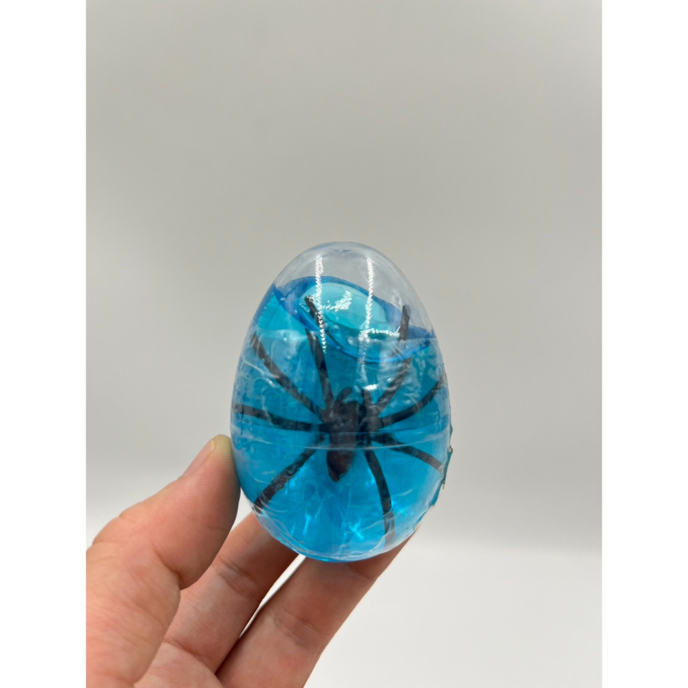 【玩具兄妹】現貨! 史萊姆(內附蜘蛛公仔) 蛋殼史萊姆 水晶泥 水晶土 感官盆教材 小朋友最愛-細節圖4