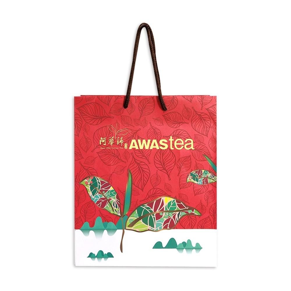 ☀️太陽溏🌈阿華師茶業手提紙袋(紅)《可送禮》🌈-細節圖2
