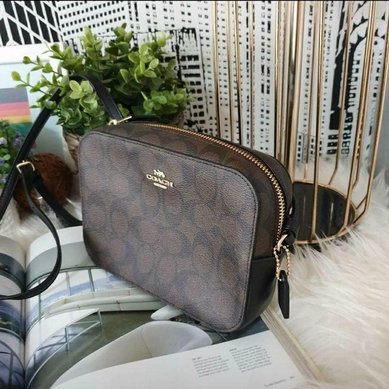 【  COACH 老花樣式相機包 】三色 現貨-細節圖2