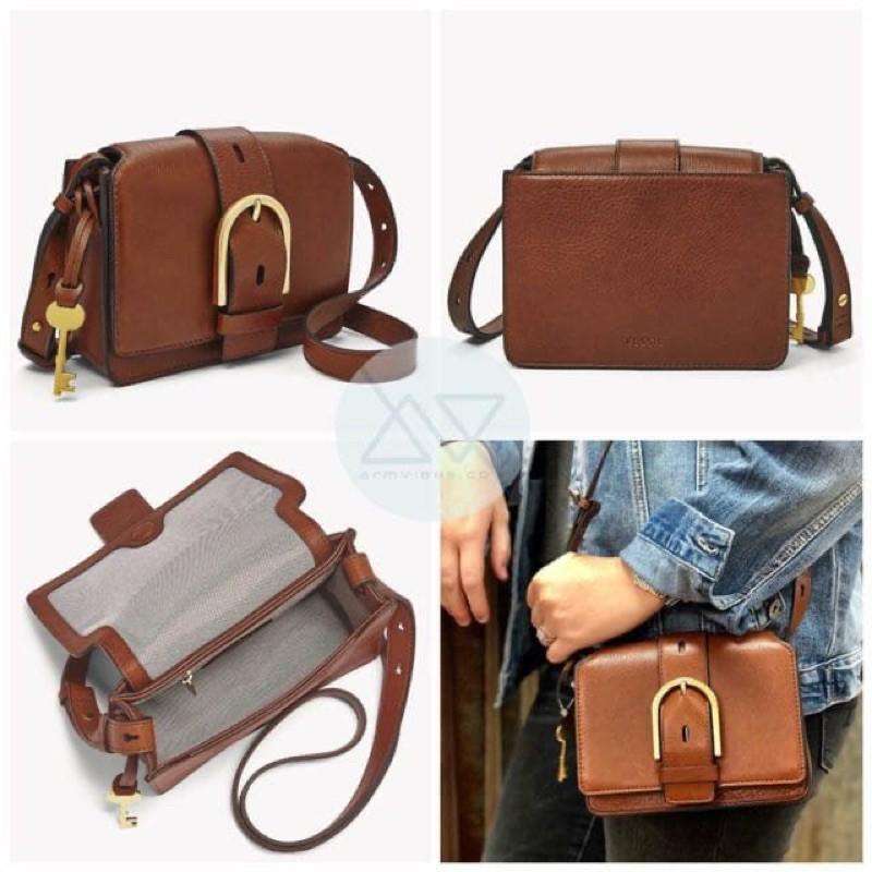 Fossil Wiley 真皮英倫風小包 免運-細節圖4