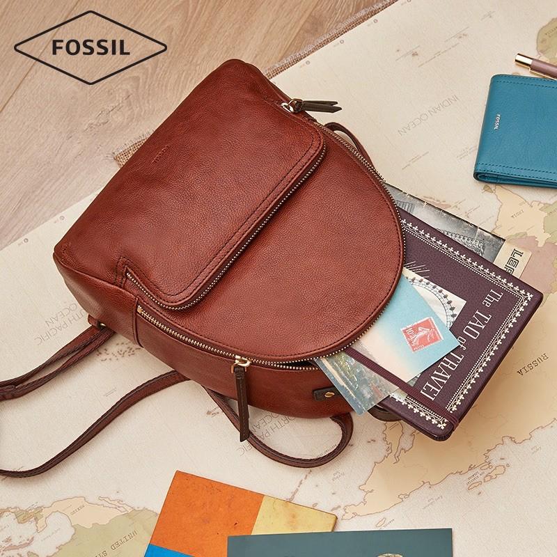 Fossil Felicity Backpack 咖啡 黑色-細節圖2