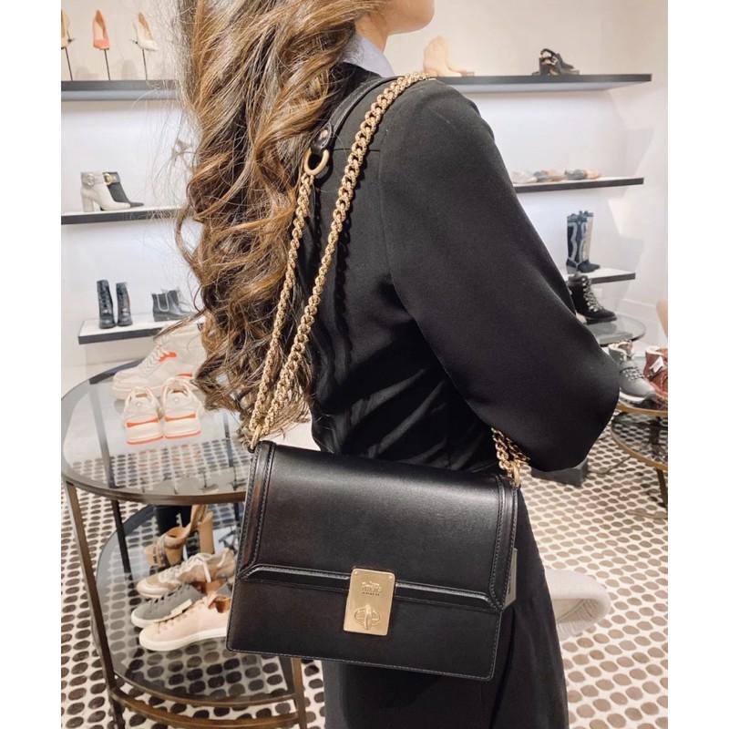 Coach hutton shoulder bag black new arrivals