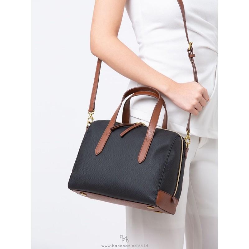 Fossil 拼色波士頓包-細節圖3