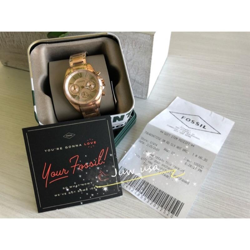 Fossil玫瑰金 女錶-細節圖4