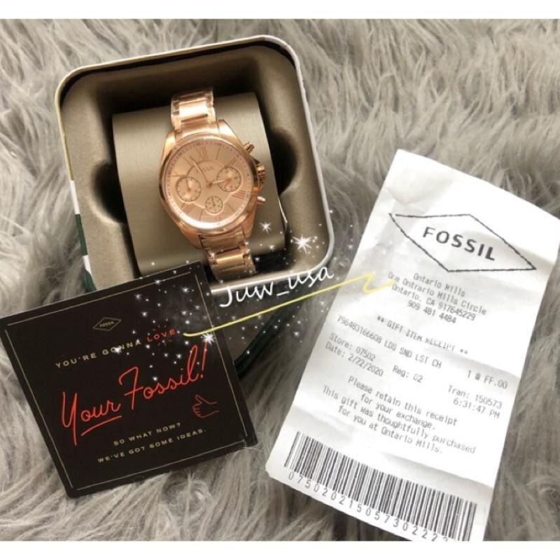 Fossil玫瑰金 女錶-細節圖5