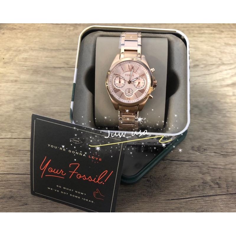 Fossil玫瑰金 女錶-細節圖6