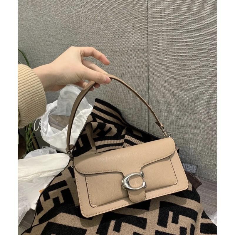 COACH TABBY 專櫃包 全色奶茶色肩背包 現貨-細節圖4