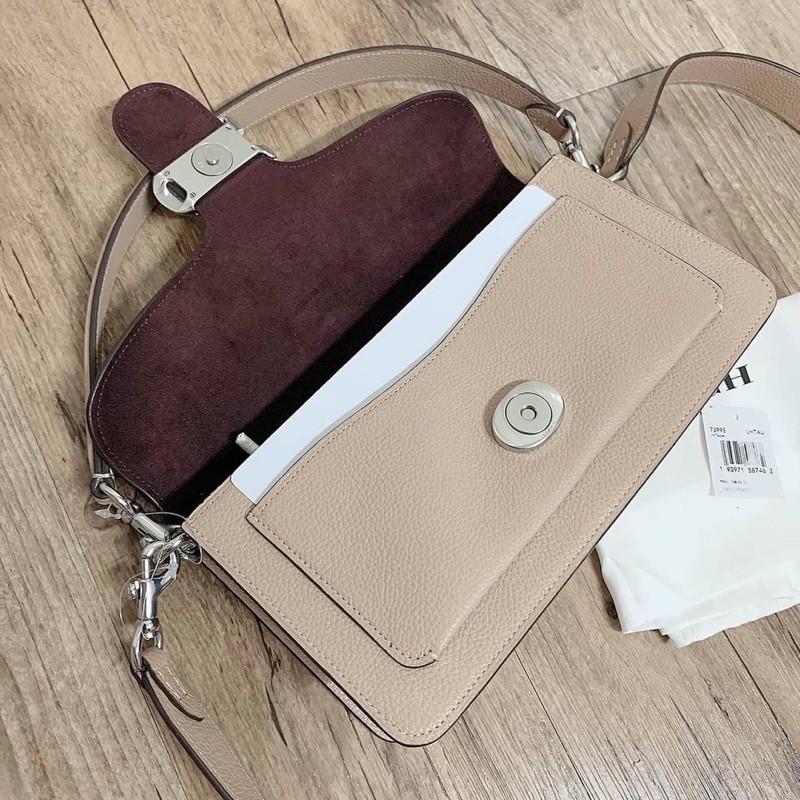 COACH TABBY 專櫃包 全色奶茶色肩背包 現貨-細節圖6