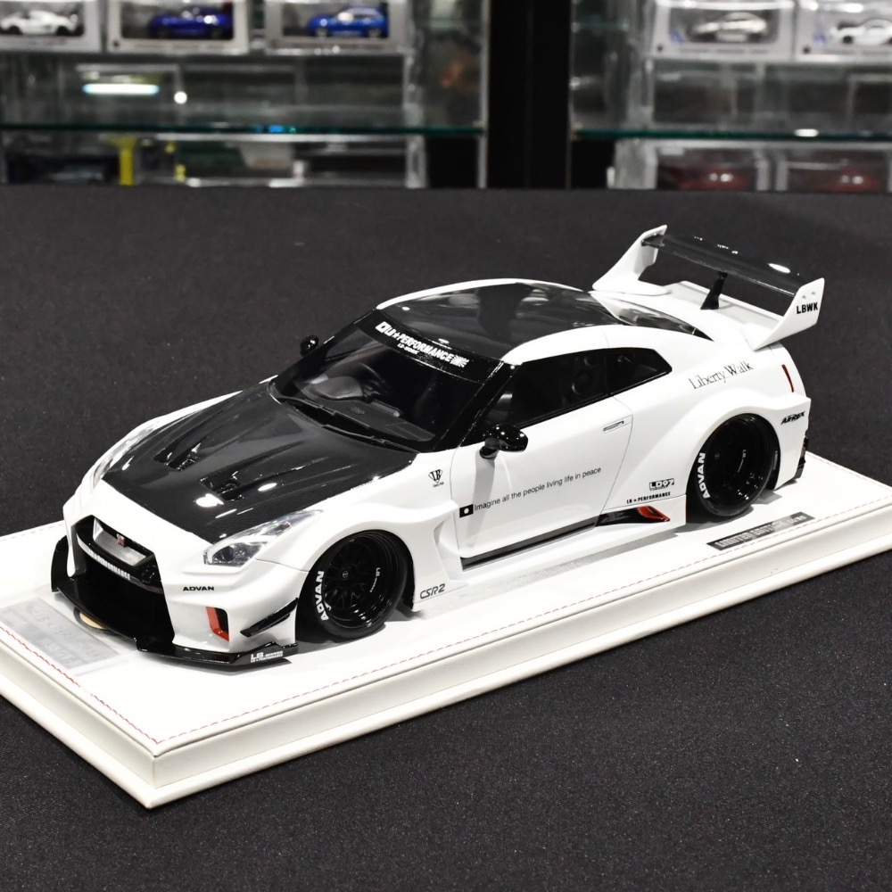 ￼【台南現貨】全新 1/18 Onemodel LBWK Nissan GTR R35 LB社長女兒的車-細節圖3