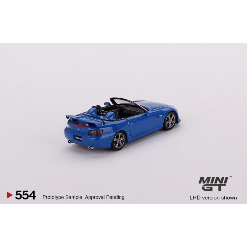 Mini GT 1:64 #554 Honda S2000 (AP2) CR Apex Blue Diecast Mod-細節圖2