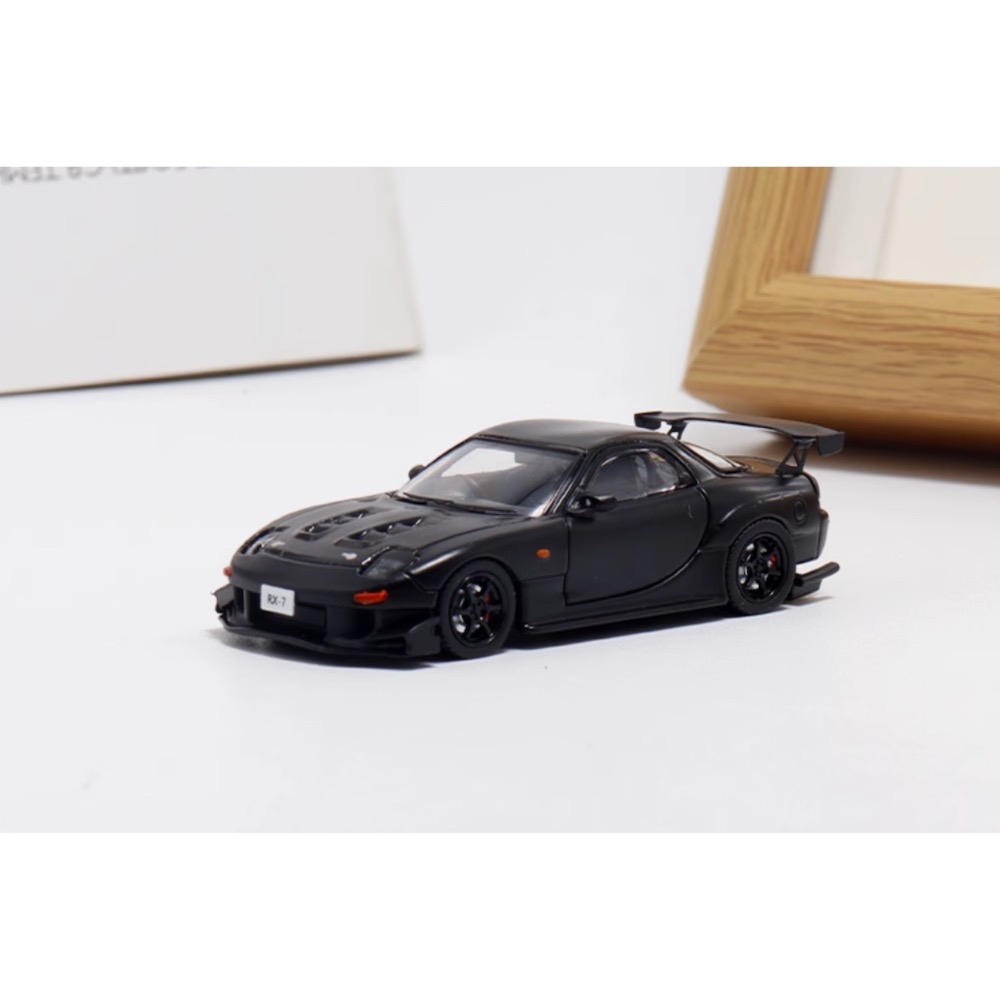 MC 1:64 Black JDM RX-7 FD3S Carbon Racing-細節圖2