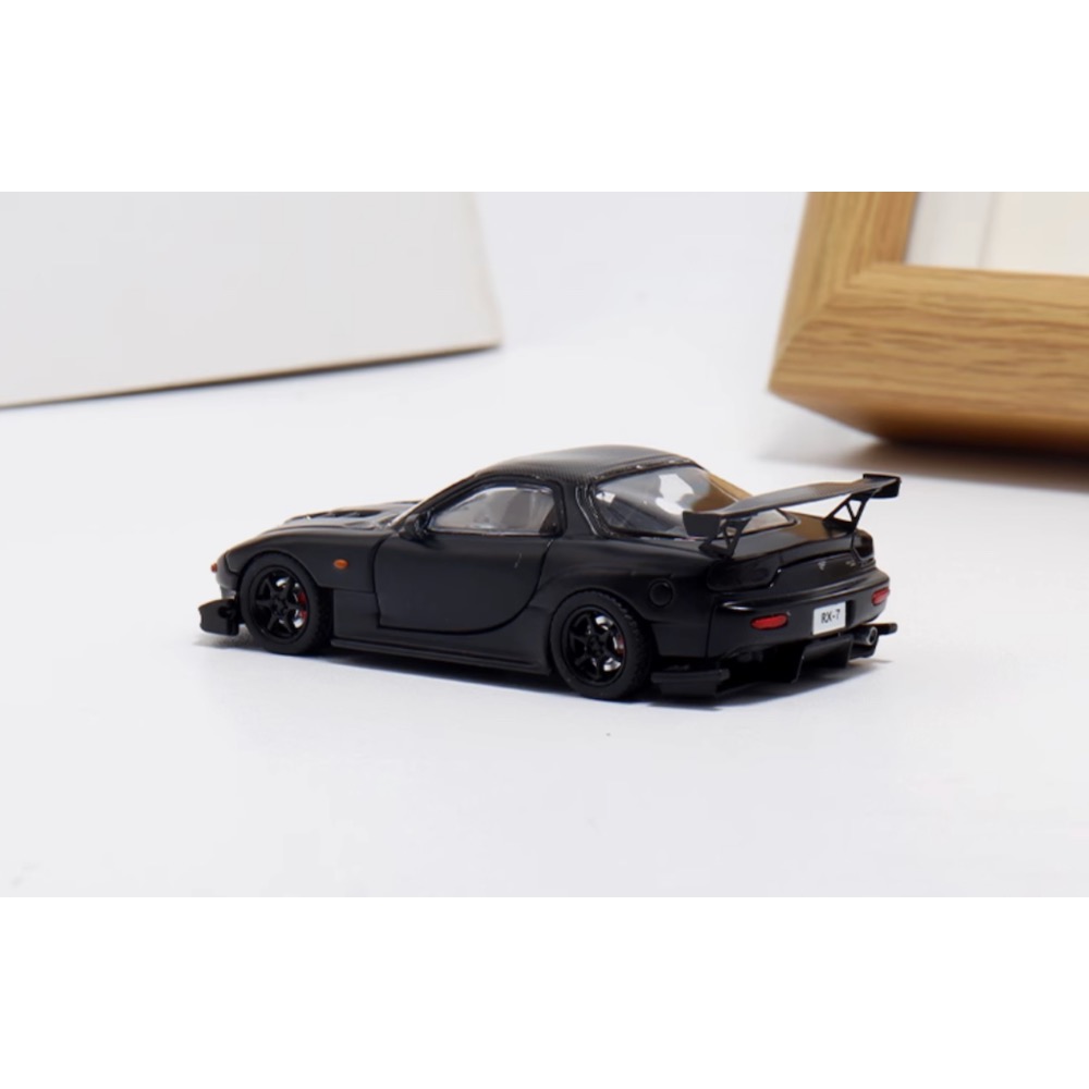 MC 1:64 Black JDM RX-7 FD3S Carbon Racing-細節圖3
