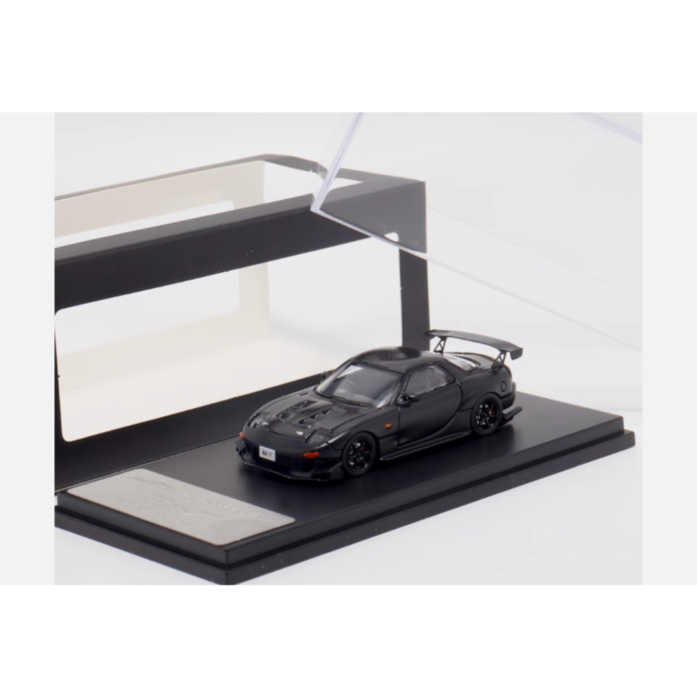 MC 1:64 Black JDM RX-7 FD3S Carbon Racing-細節圖4
