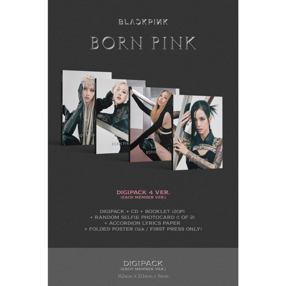 現貨BLACKPINK bornpink 單封專輯｜Rosé Jennie 單人封面 海報 全新-細節圖3