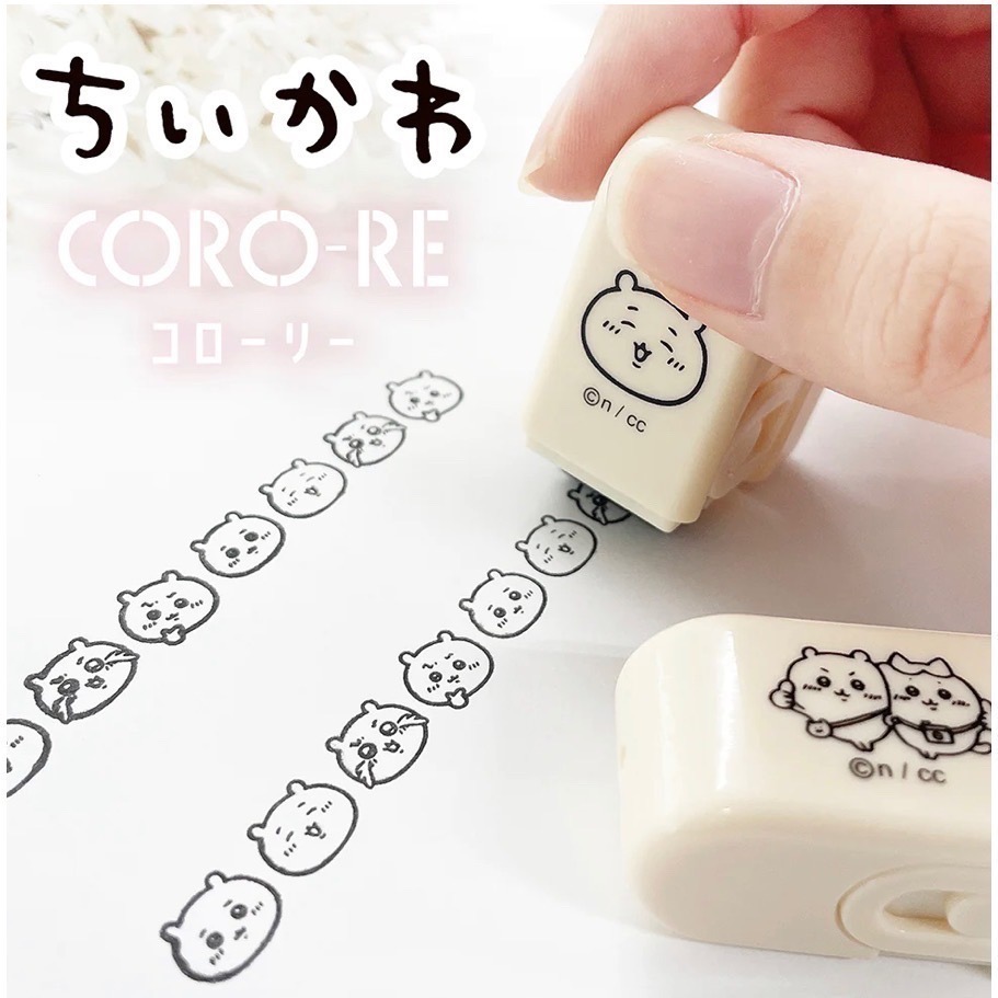 ちいかわ吉伊卡哇🌼日版正版 CORO-RE 滾輪 印章 手帳 小可愛 小八貓 兔兔 chiikawa 烏薩奇 小桃-細節圖2