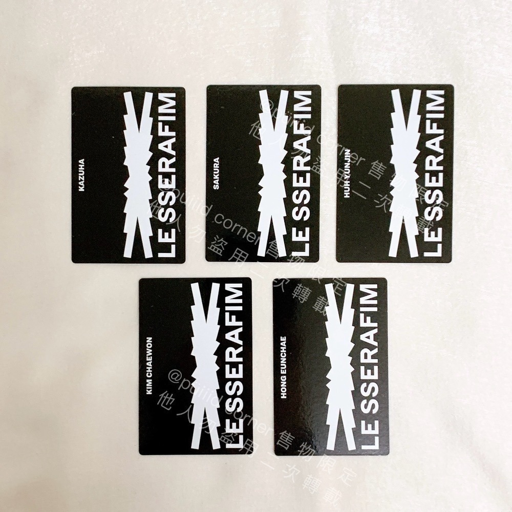 現貨Lesserafim🩵一期 會員禮 FEAR NOT 筆記本 小卡 收納包 恩採 中村一葉 金采源 允真 小櫻花-細節圖3