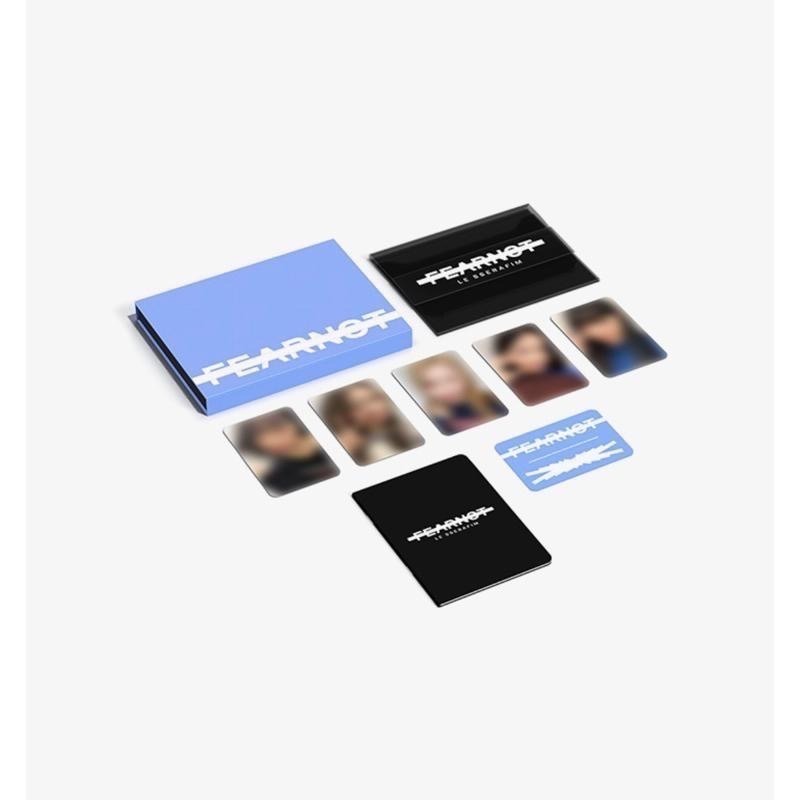 現貨Lesserafim🩵一期 會員禮 FEAR NOT 筆記本 小卡 收納包 恩採 中村一葉 金采源 允真 小櫻花-細節圖4