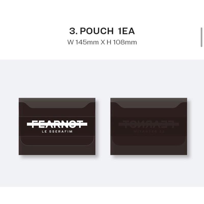 現貨Lesserafim🩵一期 會員禮 FEAR NOT 筆記本 小卡 收納包 恩採 中村一葉 金采源 允真 小櫻花-細節圖6