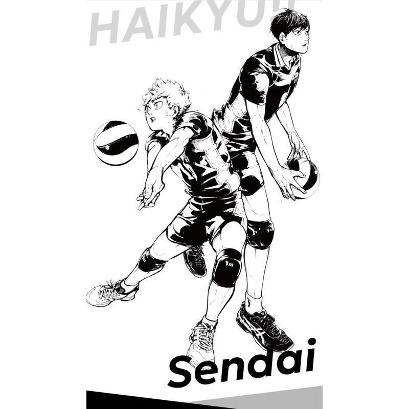 排球少年🏐️仙台觀光大使就任紀念限定 立牌 徽章 日向 影山 受注絕版 排球 壓克力 別針-細節圖5