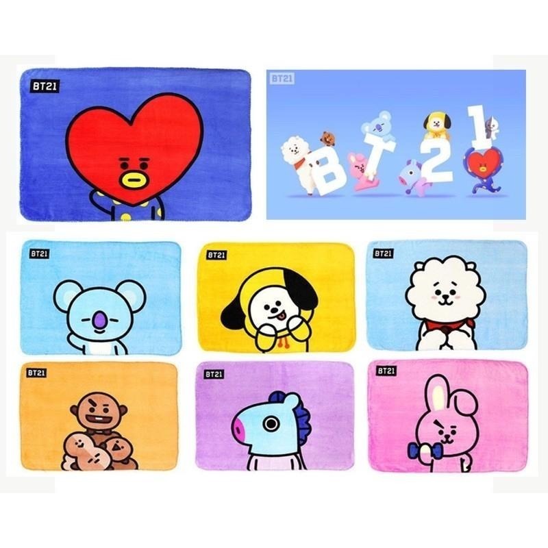 現貨 韓國Line Friends🇰🇷BT21 Cooky 法蘭絨 毛毯 毯子 被子 防彈少年團 柾國 jk-細節圖2