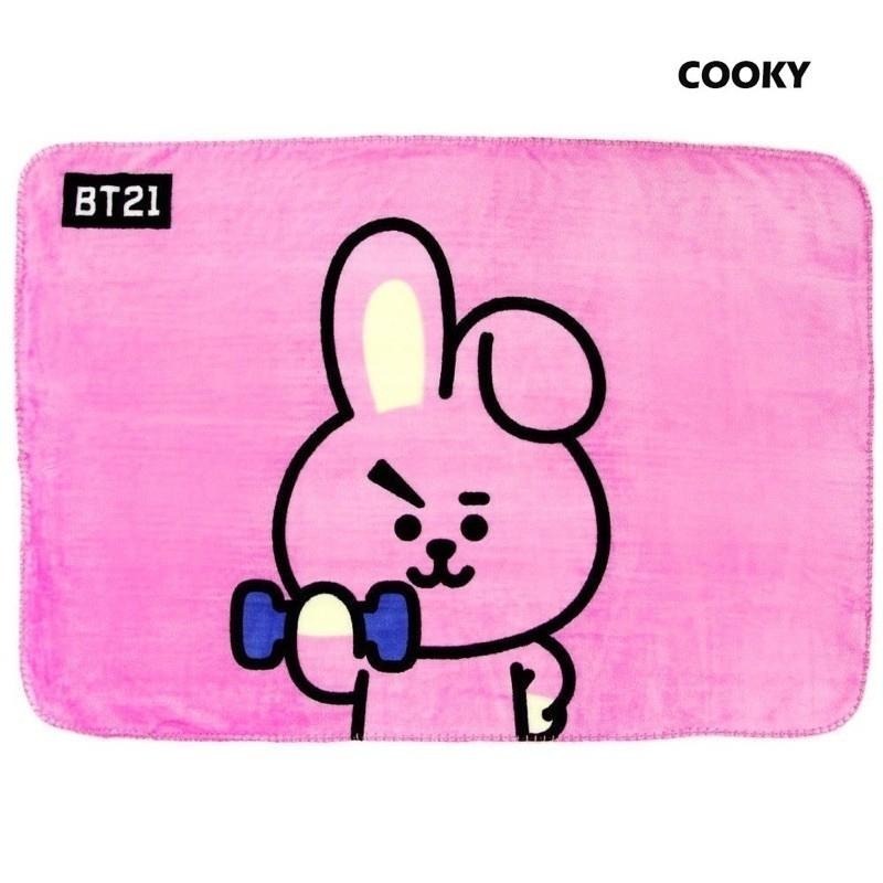 現貨 韓國Line Friends🇰🇷BT21 Cooky 法蘭絨 毛毯 毯子 被子 防彈少年團 柾國 jk-細節圖3