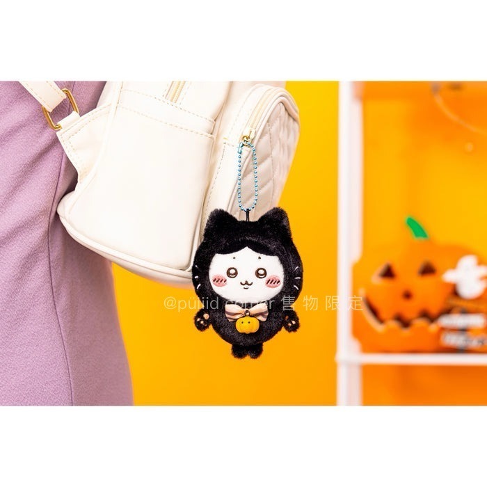 現貨 吉伊卡哇 chiikawa🌼2024 萬聖節 黑貓 披薩 娃娃 吊飾娃 小可愛 小八貓 兔兔 小桃 烏薩奇 古本-細節圖3